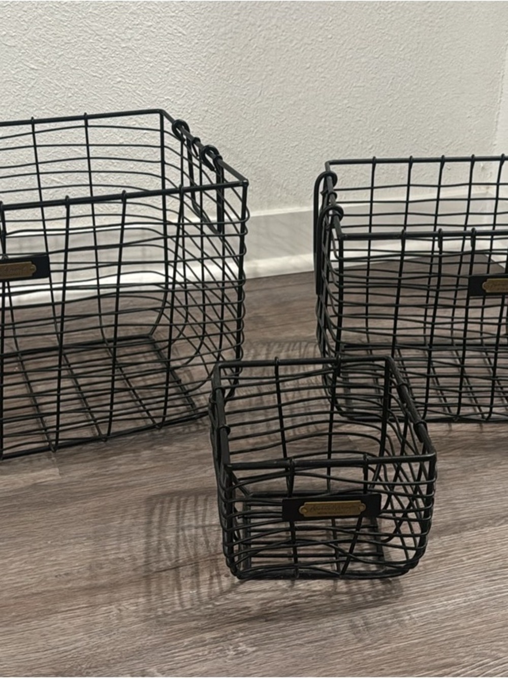 Black Hearth & Hand Wire Storage Baskets - Set of 3